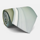 フラクタル進化黄金ターコイズ抽象芸術芸術 ネクタイ (ロール)