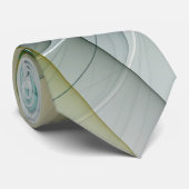 フラクタル進化黄金ターコイズ抽象芸術芸術 ネクタイ (ロール)