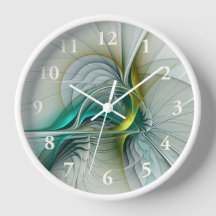 フラクタル進化黄金ターコイズ抽象芸術芸術