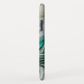 フラクタル進化黄金ターコイズ抽象芸術芸術 Case-Mate iPhoneケース (裏面/右)