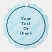 フラクタル針葉樹の白いカラス オーナメントカード (裏面)