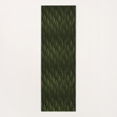 フラクタル針葉樹の白いカラス ヨガマット (裏面)