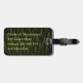 フラクタル針葉樹林 ラゲッジタグ (裏面横)