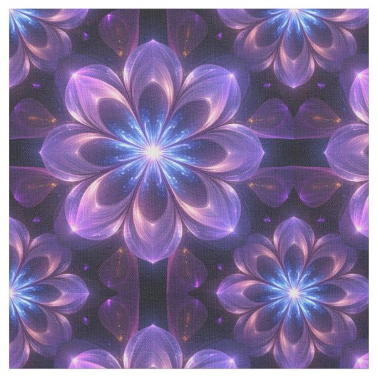 フラクタル開花織物 ファブリック (クローズアップ)