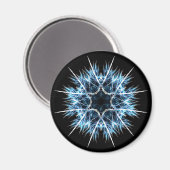 フラクタル雪片 マグネット (正面/裏面)