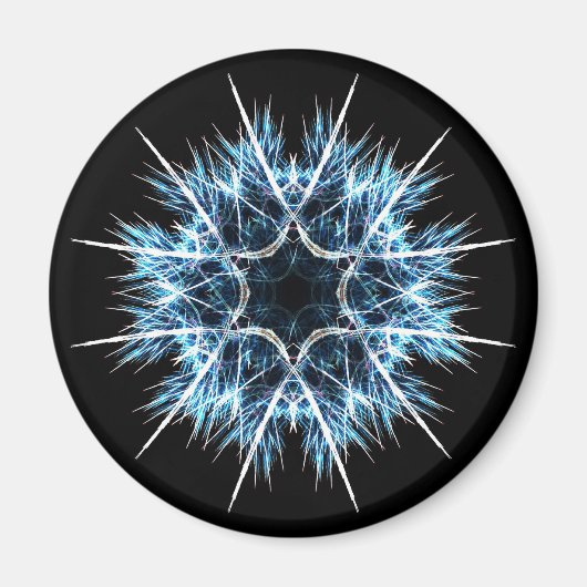 フラクタル雪片 マグネット (正面)