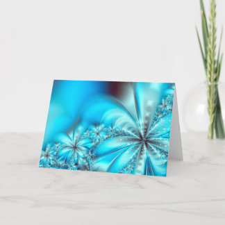 フラクタル霜の降りたクリスマス シーズンカード