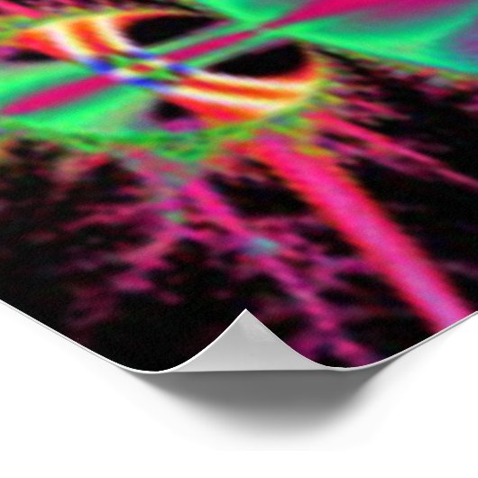 フラクタル風景 ポスター (角)