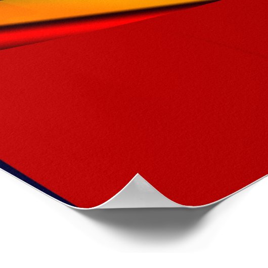 フラクタル風景 ポスター (角)