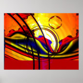 フラクタル風景 ポスター (正面)