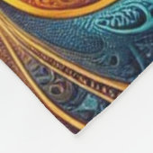 フラクタル鮮やかアートフリースブランケット フリースブランケット (角)