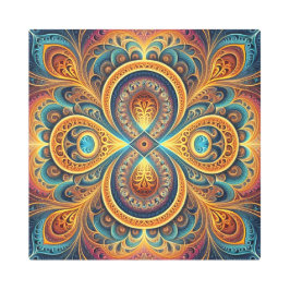 フラクタル鮮やかアートメタルアート メタルプリント