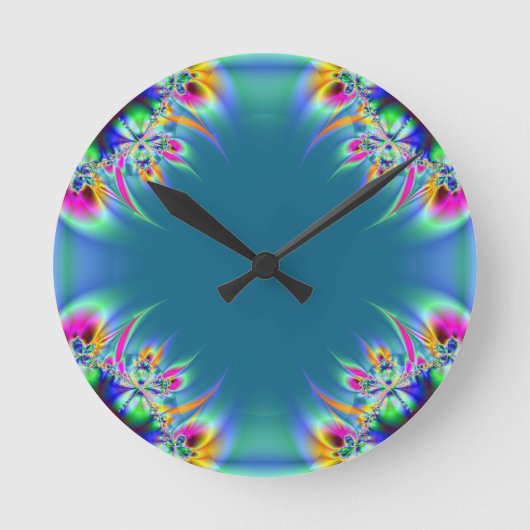 フラクタル124 ラウンド壁時計 (正面)