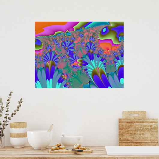 フラクタル3051-2 ポスター (キッチン)