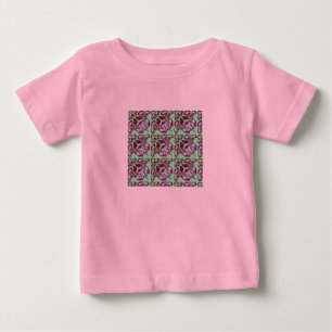 フラクタル30、ガールズ長袖シャツ ベビーTシャツ