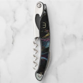 フラクタル3D Sci Fiフューチュリスティモノグラムコルクねじの ソムリエナイフ (正面)