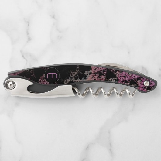 フラクタル3D Sci Fi宇宙船モノグラムコルスクリュ ソムリエナイフ (正面)