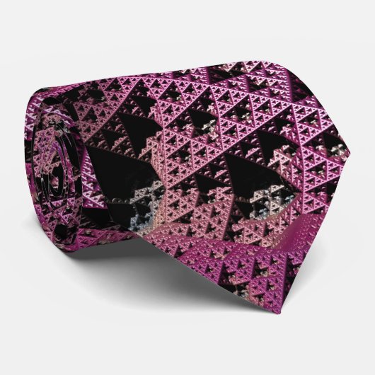 フラクタル3D Sci Fi紫色の宇宙船タイ ネクタイ (ロール)