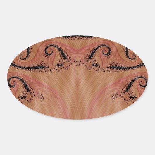 フラクタル404 楕円形シール (正面)