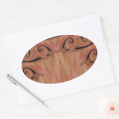 フラクタル404 楕円形シール (封筒)