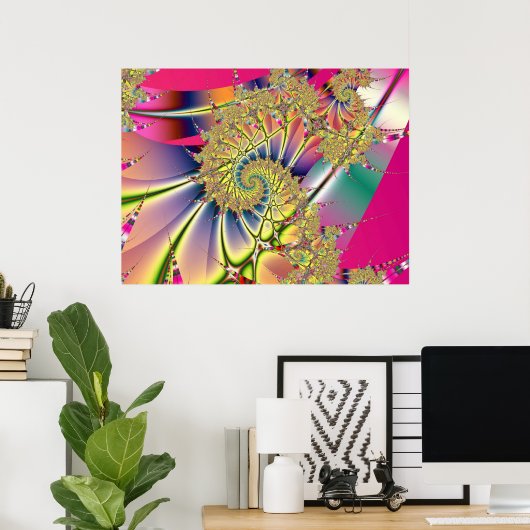 フラクタル611 ポスター (ホームオフィス)