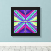 フラクタル76ストレッチされたキャンバス印刷 キャンバスプリント (インサイチュ (ウッドフロア))