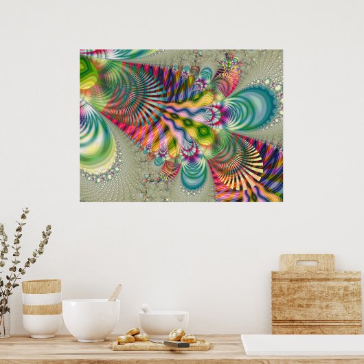 フラクタル887-2 ポスター (キッチン)