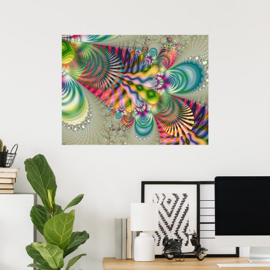 フラクタル887-2 ポスター (ホームオフィス)