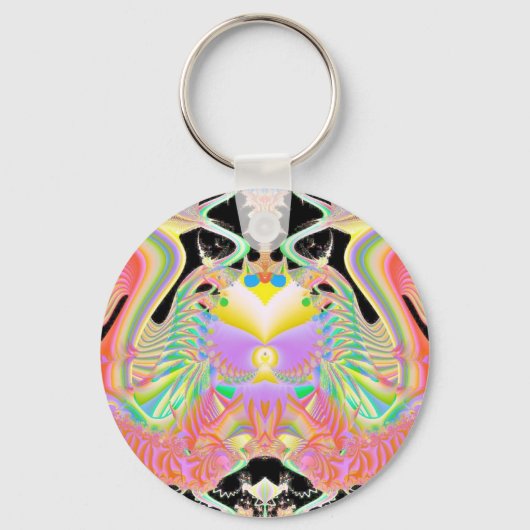 フラクタル90、キーチェーン キーホルダー (正面)