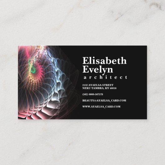 フラクタル・アートg76887 名刺 (裏面)