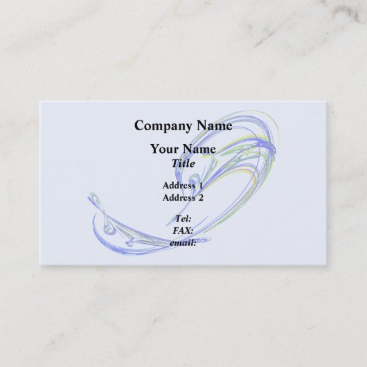 フラクタル – イルカ 名刺 (正面)