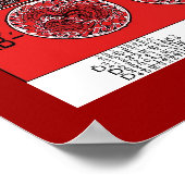 "フラクタル・インフィニティ"マンダラ・ギクレープリント ポスター (角)