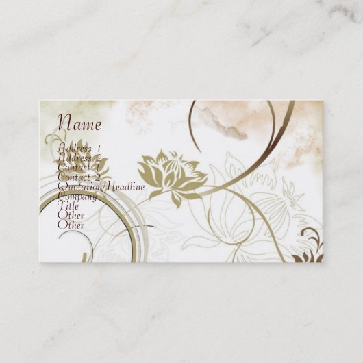 フラクタル-カスタマイズ 名刺 (正面)