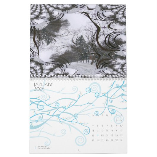 フラクタル カレンダー タイム タイム (1月 2026)