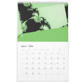 フラクタル・ガーデン・カレンダーの1年 カレンダー (3月 2026)