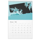 フラクタル・ガーデン・カレンダーの1年 カレンダー (2月 2026)