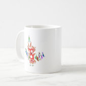 フラクタル – ゴムベイダンサー コーヒーマグカップ (正面左)