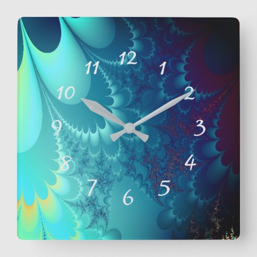 フラクタル スクエア壁時計 (正面)