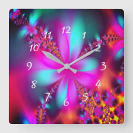 フラクタル スクエア壁時計