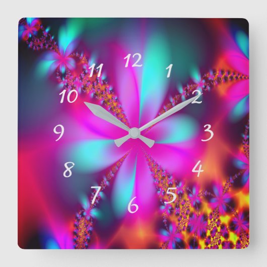 フラクタル スクエア壁時計 (正面)
