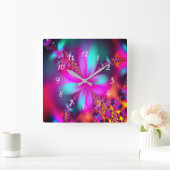 フラクタル スクエア壁時計 (ホーム)