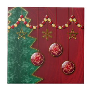 フラクタル セレブレーション クリスマス タイル