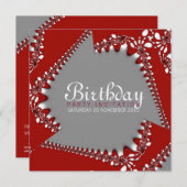 フラクタル ツイスタ バースデー インビテーション (正面/裏面)