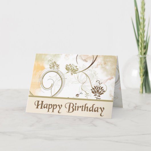 フラクタル – ハッピーバースデー カード (正面)