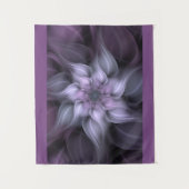 フラクタル パープル フラワー タペストリー (正面)