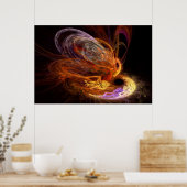 フラクタル – フェニックスの上昇 ポスター (キッチン)