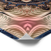 フラクタル フラワー カレイドスコープ ポスター (角)