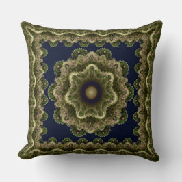フラクタル・マンダラの妖精フレームオーナメント クッション