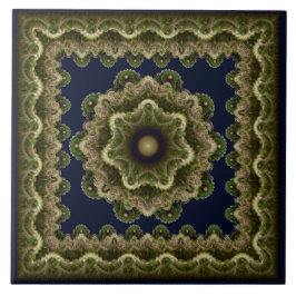 フラクタル・マンダラの妖精フレームオーナメント タイル