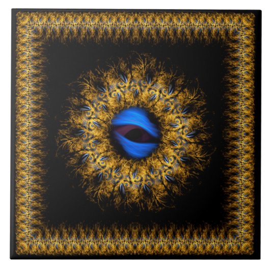 フラクタル・マンダラ・キングの目 タイル (正面)